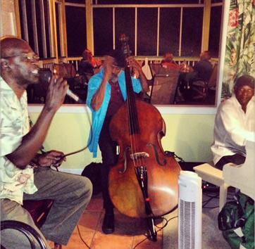 Photo of Jazz musicians performing at Northside Bistro Restaurant Brewery in St. Thomas US Virgin Islands